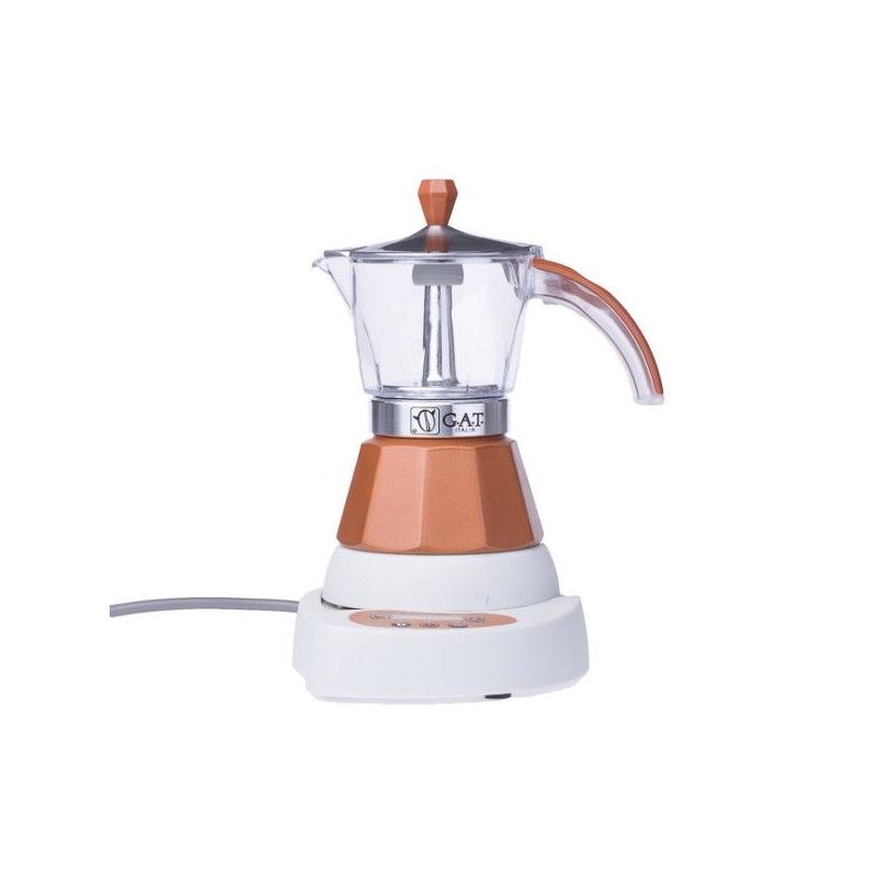 GAT Vintage 2-4 električno moka kuhalo smeđe boje