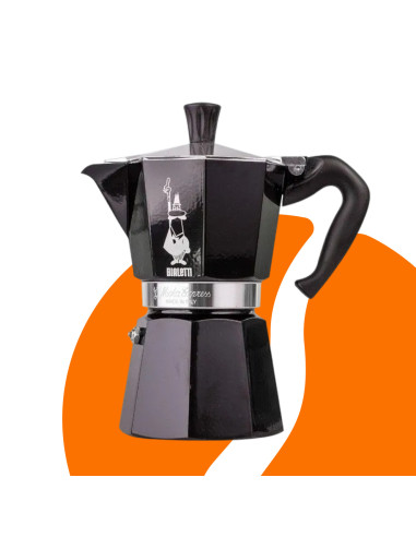 Bialetti Moka Express 6 moka kuhalo crno