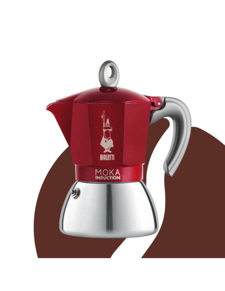 Bialetti Moka Induction 4 šalice crvena