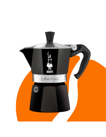 Bialetti Moka Express 3 moka kuhalo crno
