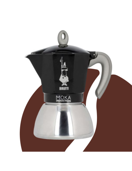 Bialetti Moka Induction 6 šalica crna NOVO