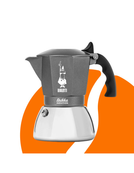 Bialetti Brikka Induction moka lončić, 4 šalice – sivi