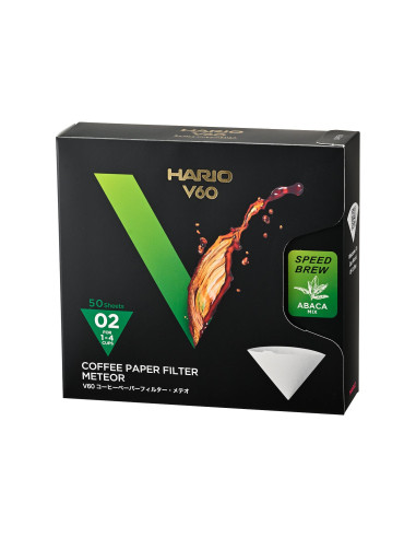 Hario Meteor papirnati filteri V60-02 50 kom brzi VCF-02-50MT