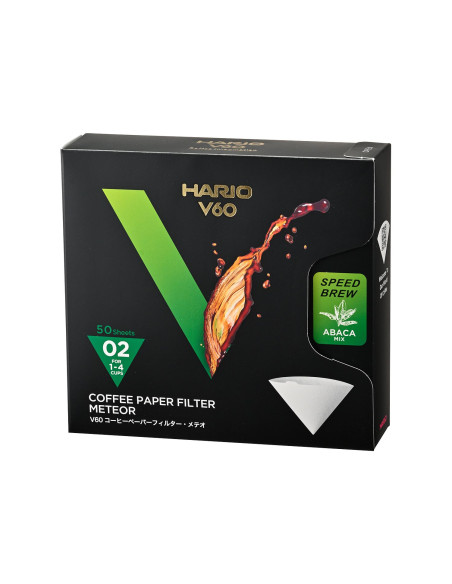 Hario Meteor papirnati filteri V60-02 50 kom brzi VCF-02-50MT