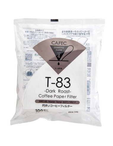 Cafec papirnati filteri za tamno prženu kavu veličine 02, 100 kom (DC4-100W)