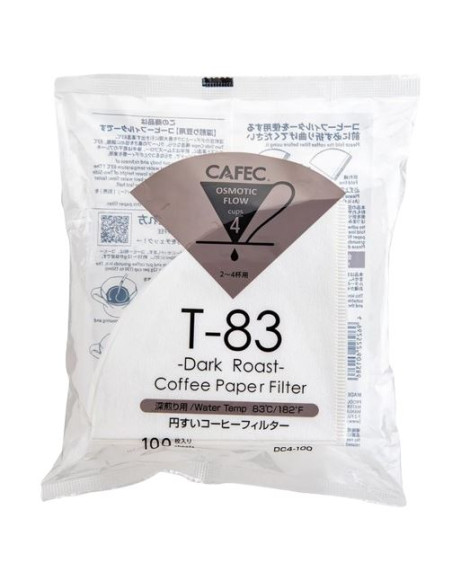 Cafec papirnati filteri za tamno prženu kavu veličine 02, 100 kom (DC4-100W)