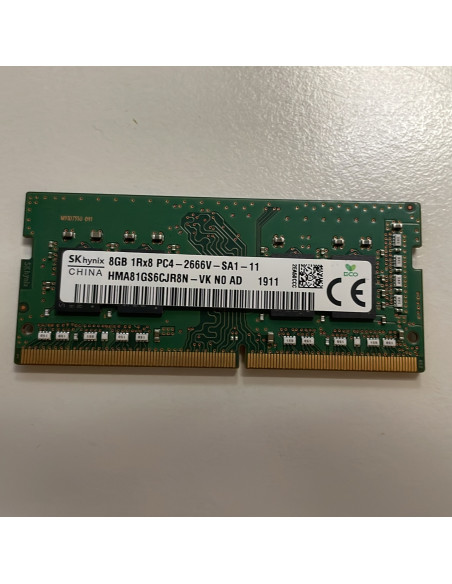 SK hynix 8GB DDR4 2666MHz SO-DIMM RAM za prijenosno računalo (obnovljeno)