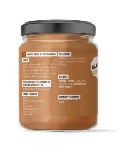 Allnature maslac od kikirikija s mliječnom čokoladom 500 g