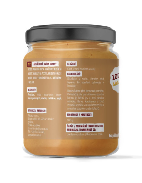 Maslac od kikirikija Allnature smooth 500 g