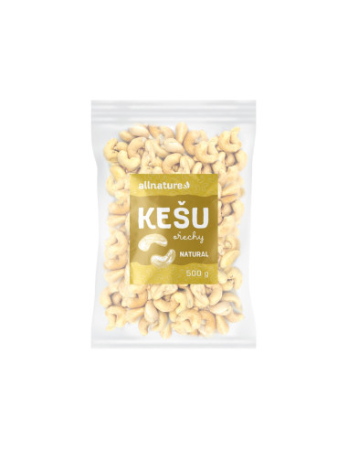 Allnature Kešu ořechy celé 500 g
