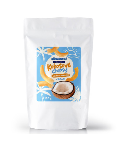Allnature karamelni kokosovi komadići 100 g