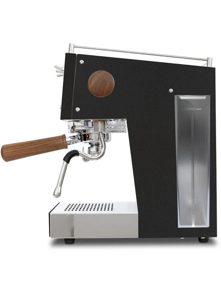 Aparat za espresso kavu Ascaso Steel UNO PID crni s drvenim elementima