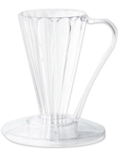 Cafec Flower Deep 27 plastična dripper prozirna