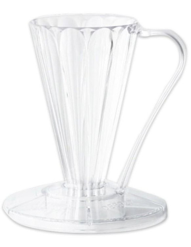 Cafec Flower Deep 27 plastična dripper prozirna