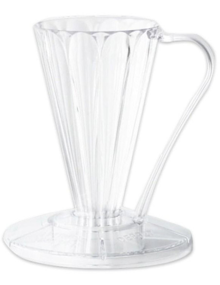 Cafec Flower Deep 27 plastična dripper prozirna