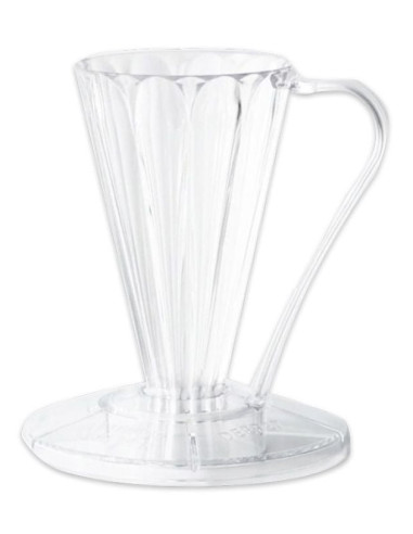 Cafec Flower Deep 27 plastový dripper clear