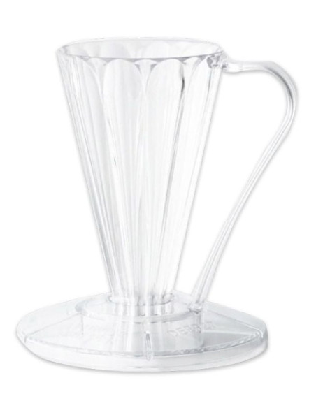 Cafec Flower Deep 27 plastična dripper prozirna