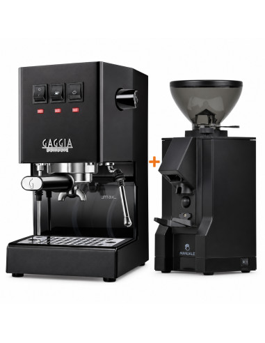 Gaggia Classic E24 Black Package + Eureka Mignon Manuale