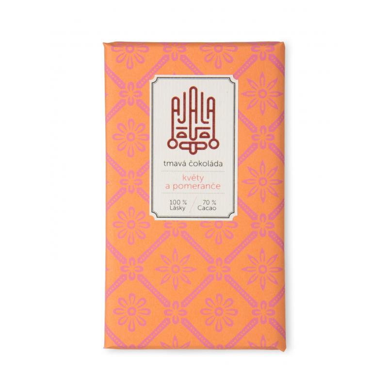 Čokolada Ajala cvijeće i naranče 70%