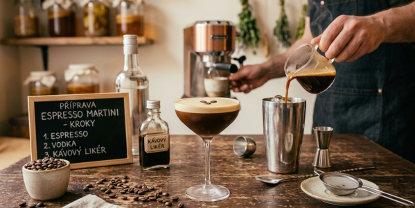 Priprema kave Espresso Martini