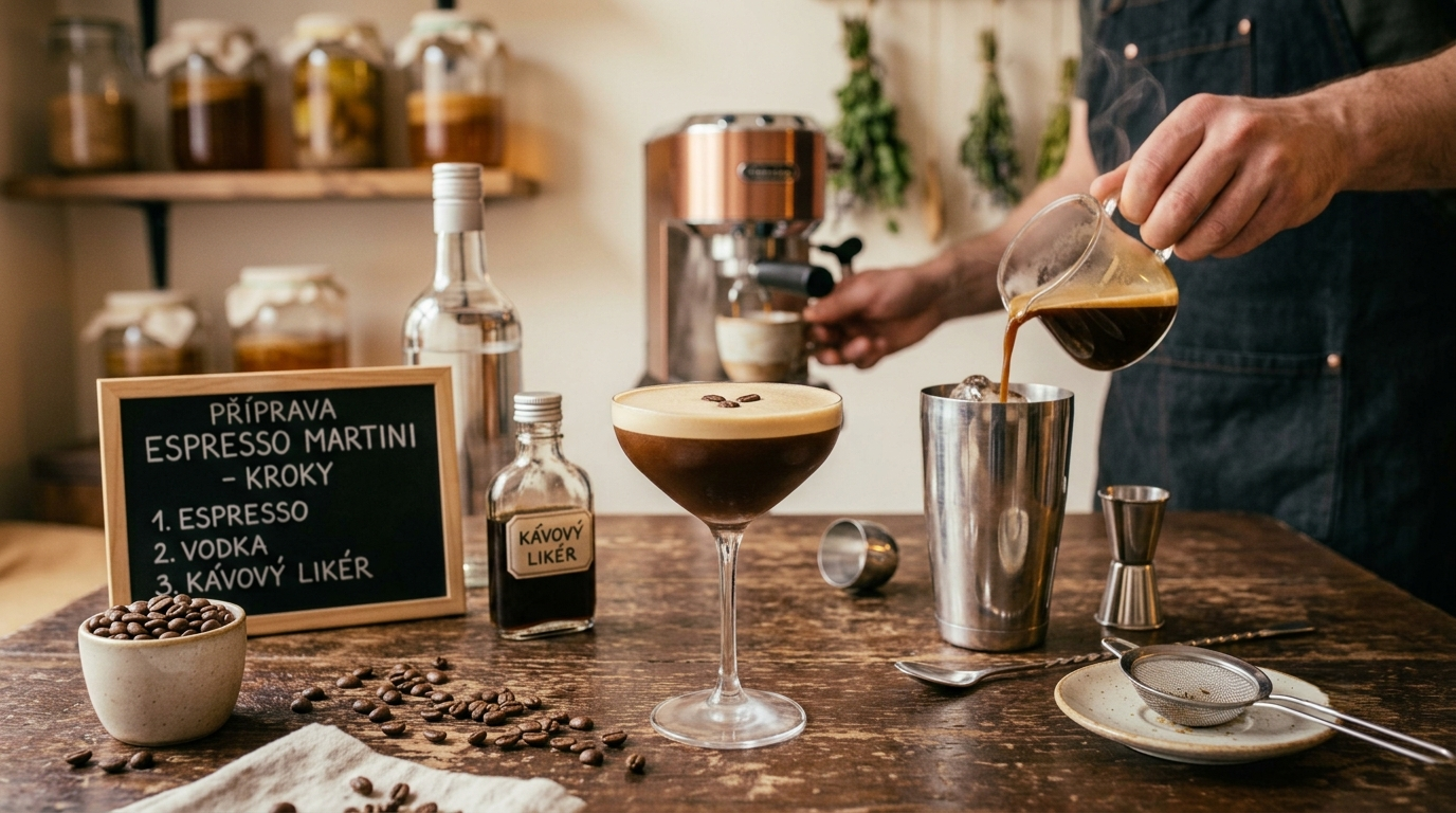 Priprema kave Espresso Martini